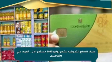 صرف السلع التموينية لشهر يوليو 2025 مستمر الآن.. تعرف على التفاصيل
